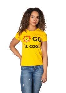 Żółty T-Shirt Damski "GG is cool"