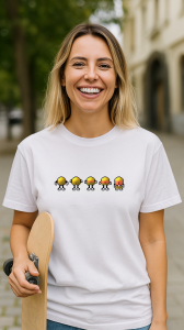 Biały t-shirt z kolekcji UrbanCity x Gadu-Gadu: GIF doopa