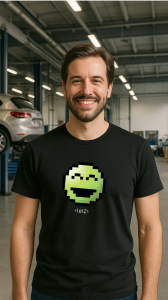 T-Shirt Czarny UrbanCity x Gadu-Gadu Emotka lol2